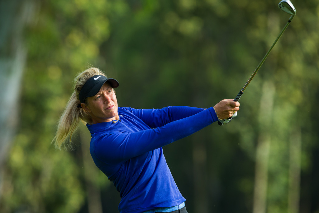 Suzann Pettersen of Norway during the second round