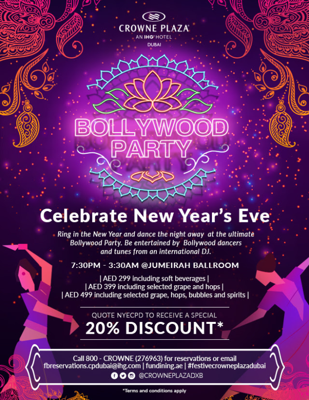 Last Chance to get 20 off the Bollywood New Year’s Party Dubai Blog