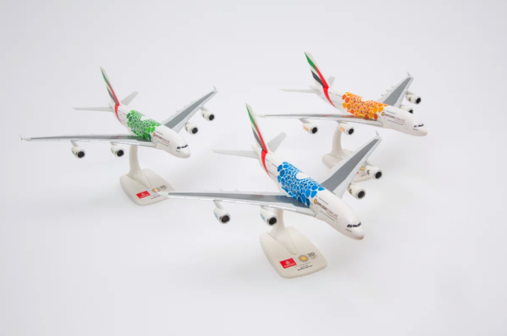 Emirates Expo 2020 themed livery aircraft model collection takes off